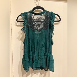 Free People M Lace Tank Top